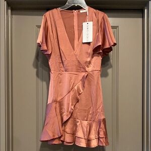 Saints + Secrets Women's Rose Ruffle Dress Sz XS NWT